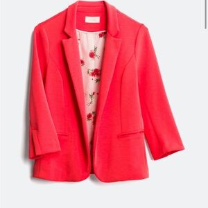 Skies are Blue Women's Vibrant Coral Blazer